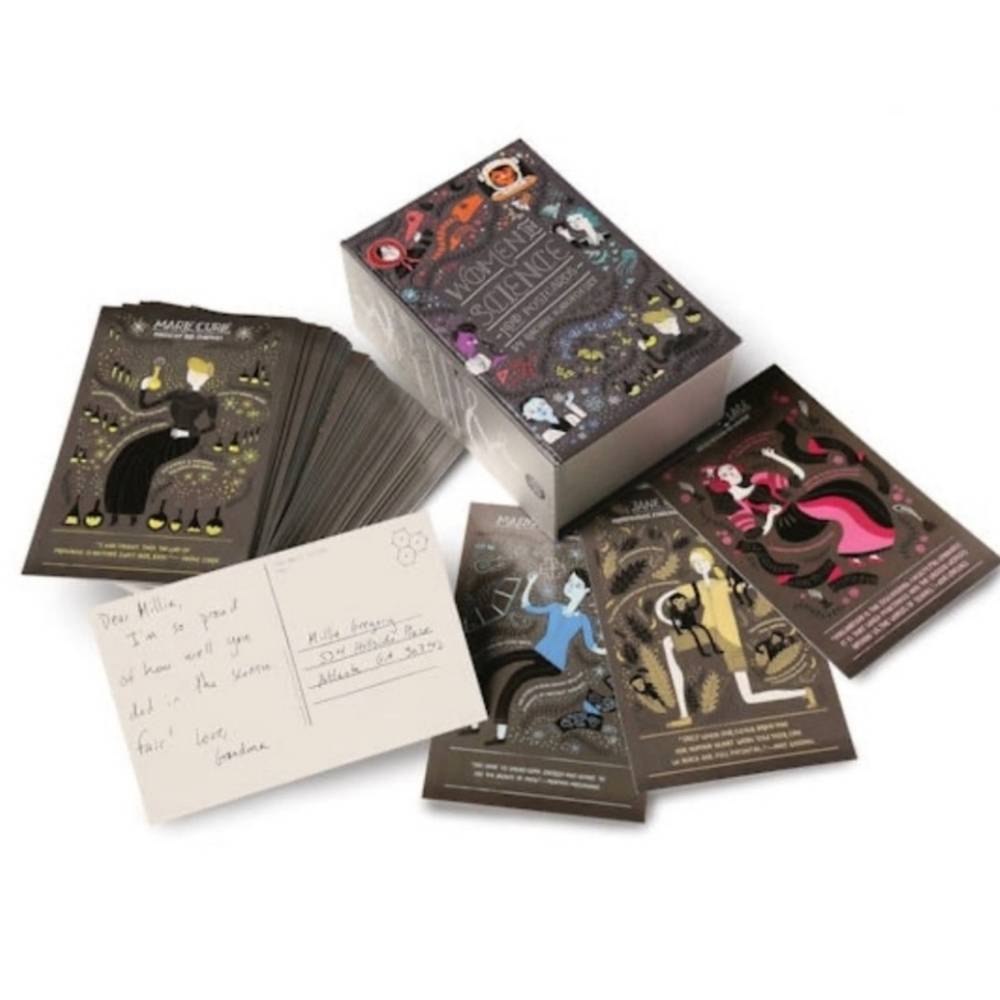 WOMEN IN SCIENCE 100 Postcards by Author Rachel Ignotofsky SEALED NIB - Picture 3 of 8